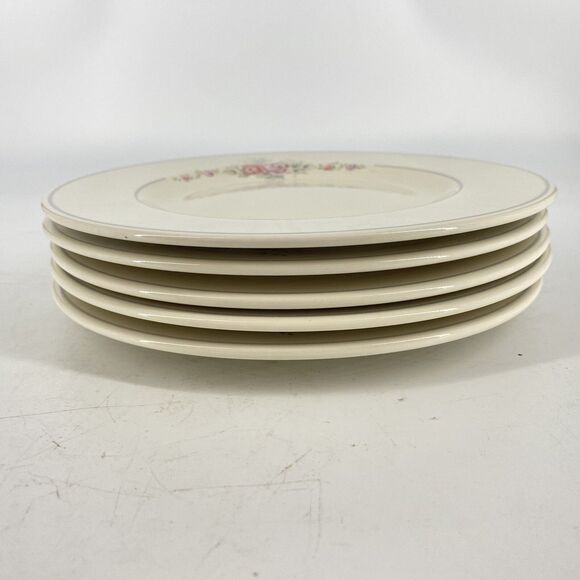 Set Of 5 Pfaltzgraff TROUSSEAU Salad Plates Vintage Retired 8 1/4" - Picture 2 of 6